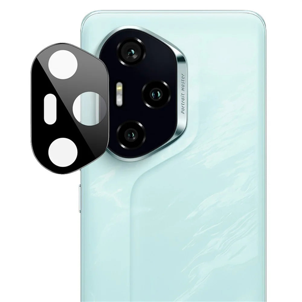 IMAK For Honor 300 Pro / 300 Ultra Tempered Glass Camera Lens Protector with Self Positioning Frame (Black Version) - 6