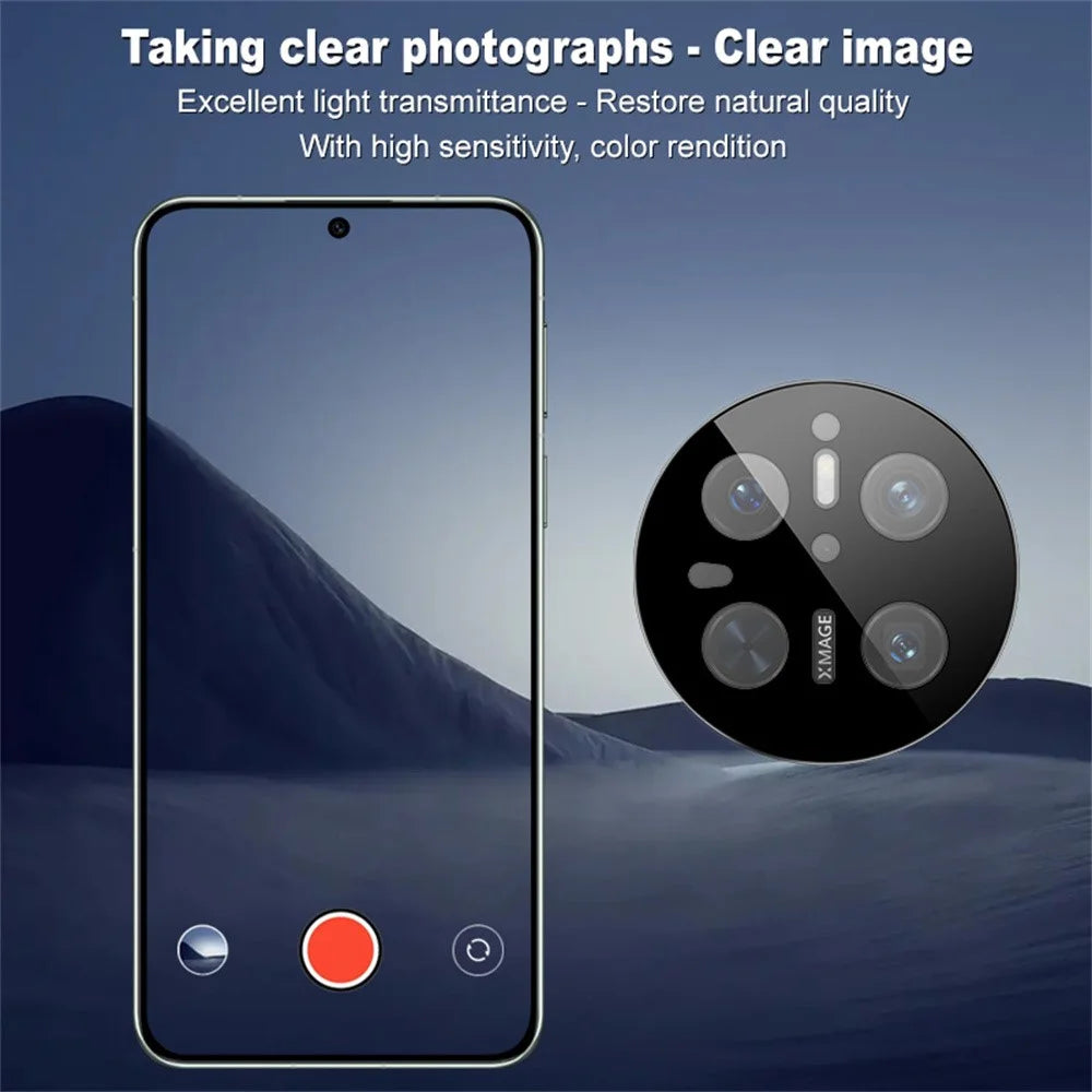 IMAK For Huawei Mate 70 Tempered Glass Camera Lens Protector with Self Positioning Frame (Black Version) - 4