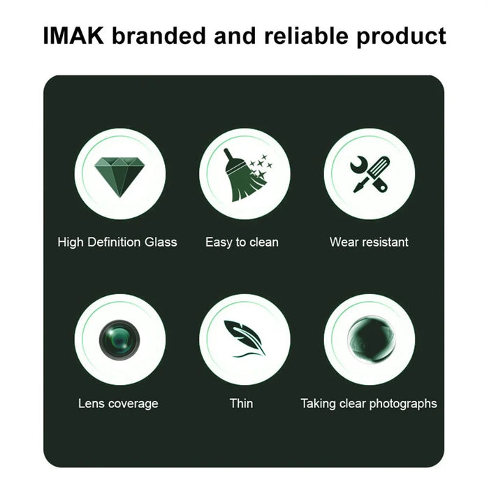 IMAK For Huawei Mate 70 Tempered Glass Camera Lens Protector with Self Positioning Frame (Black Version) - 5
