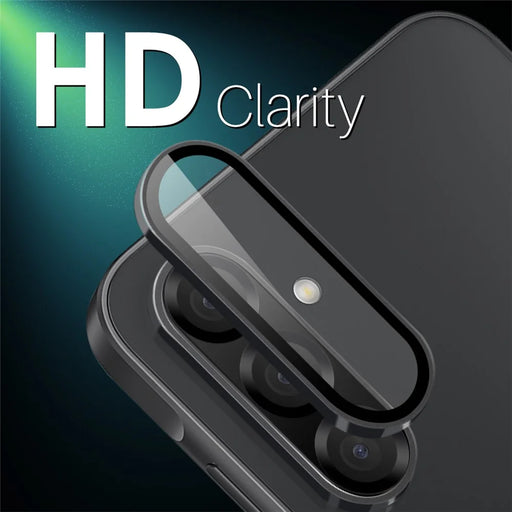 NORTHJO 1 Set For Samsung Galaxy A26 5G Tempered Glass Camera Lens Film CD Veins Metal Ring Lens Guard - Black - 2