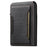 SUTENI Denim Texture PU Leather Card Case Auto Pop Up Card Holder - Black - 2