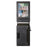 SUTENI Denim Texture PU Leather Card Case Auto Pop Up Card Holder - Black - 3