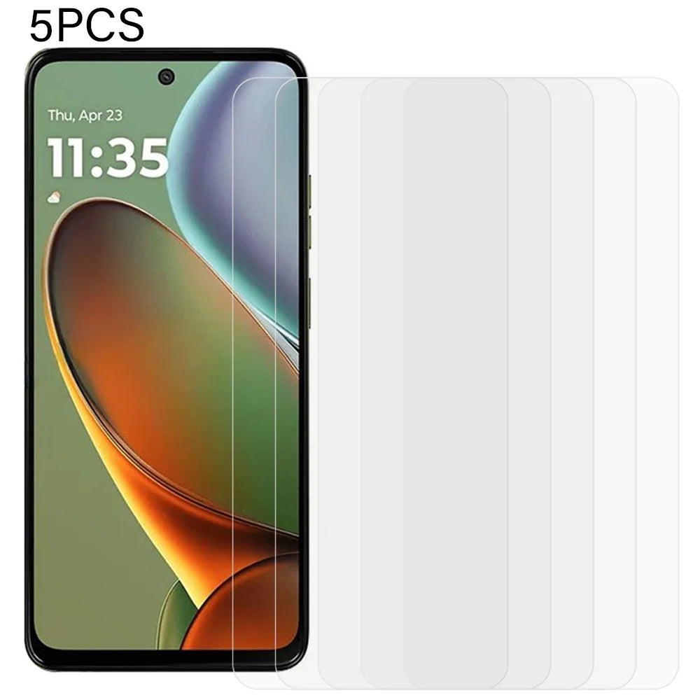 5Pcs For Motorola Moto G17 Power 4G / G17 4G / G15 4G / G15 Power 4G Screen Protector 0.3mm 2.5D Tempered Glass Clear Film - 1