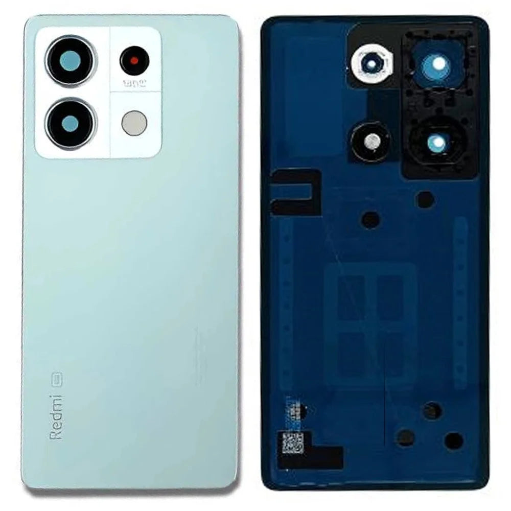 For Xiaomi Redmi Note 13 5G Back Battery Housing Cover with Camera Ring Lens Cover Spare Part - Green - 1