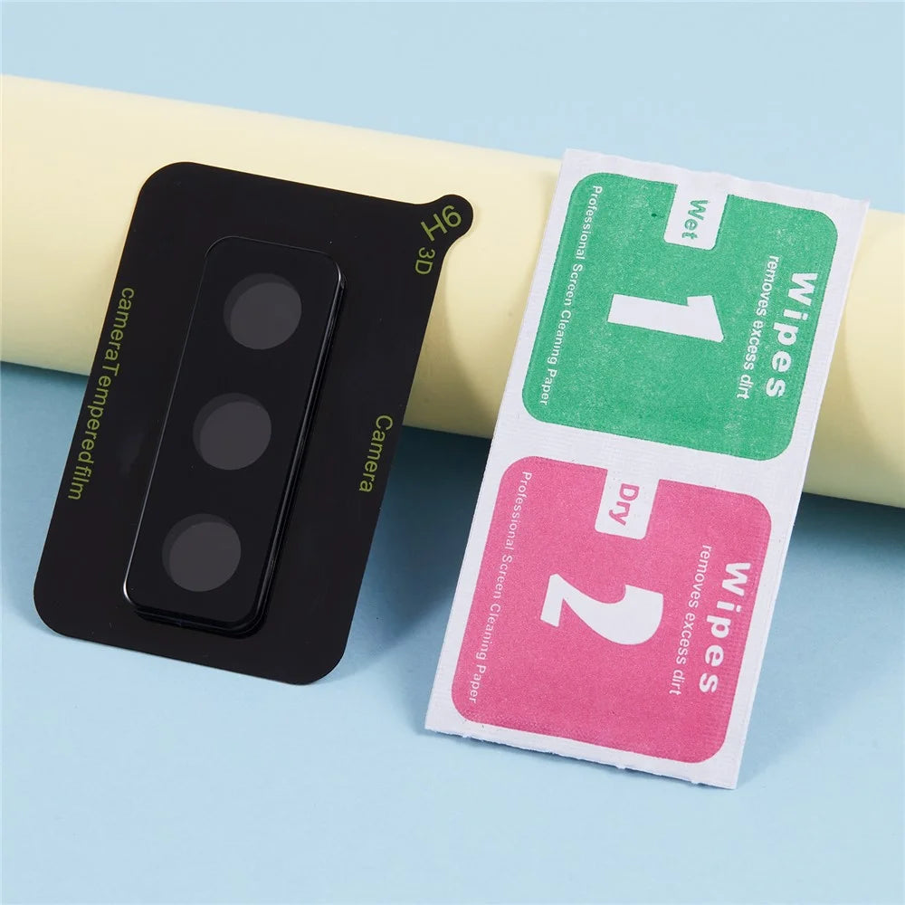 For Samsung Galaxy Z Fold Special / W25 5G Tempered Glass Lens Protector Black Silk Printing Camera Lens Film - 6