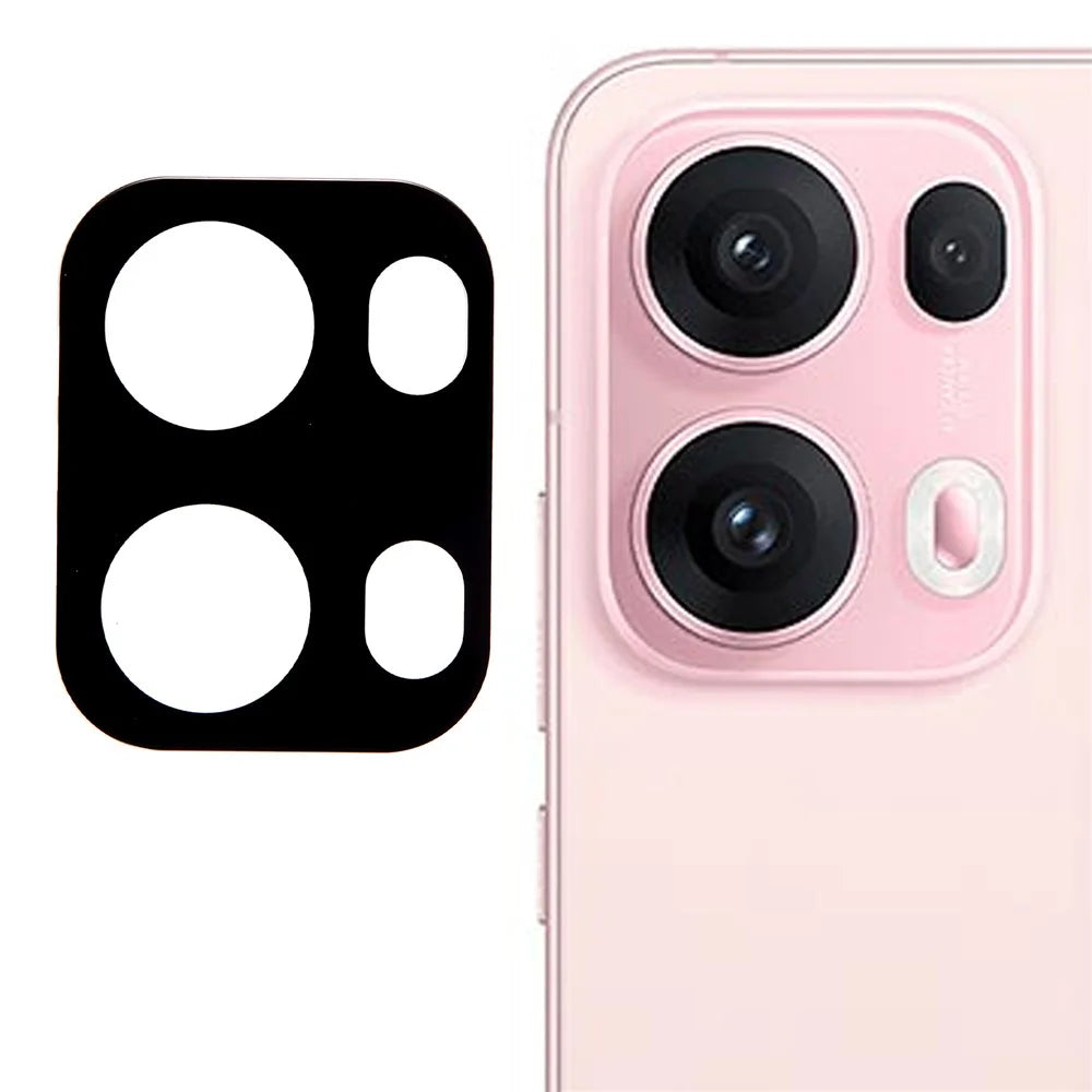 For Oppo Reno13 Pro 5G Tempered Glass Lens Protector Black Silk Printing Camera Lens Film - 1
