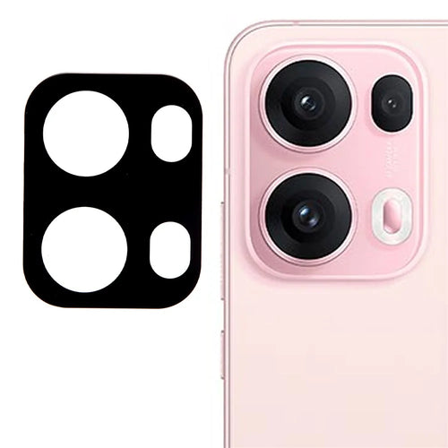 For Oppo Reno13 Pro 5G Tempered Glass Lens Protector Black Silk Printing Camera Lens Film - 1