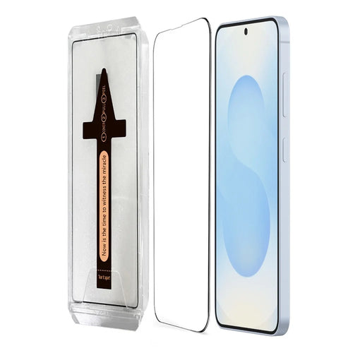 For Samsung Galaxy S25 Tempered Glass HD Clear Screen Protector with Automatic Dust Removal Tool - 1