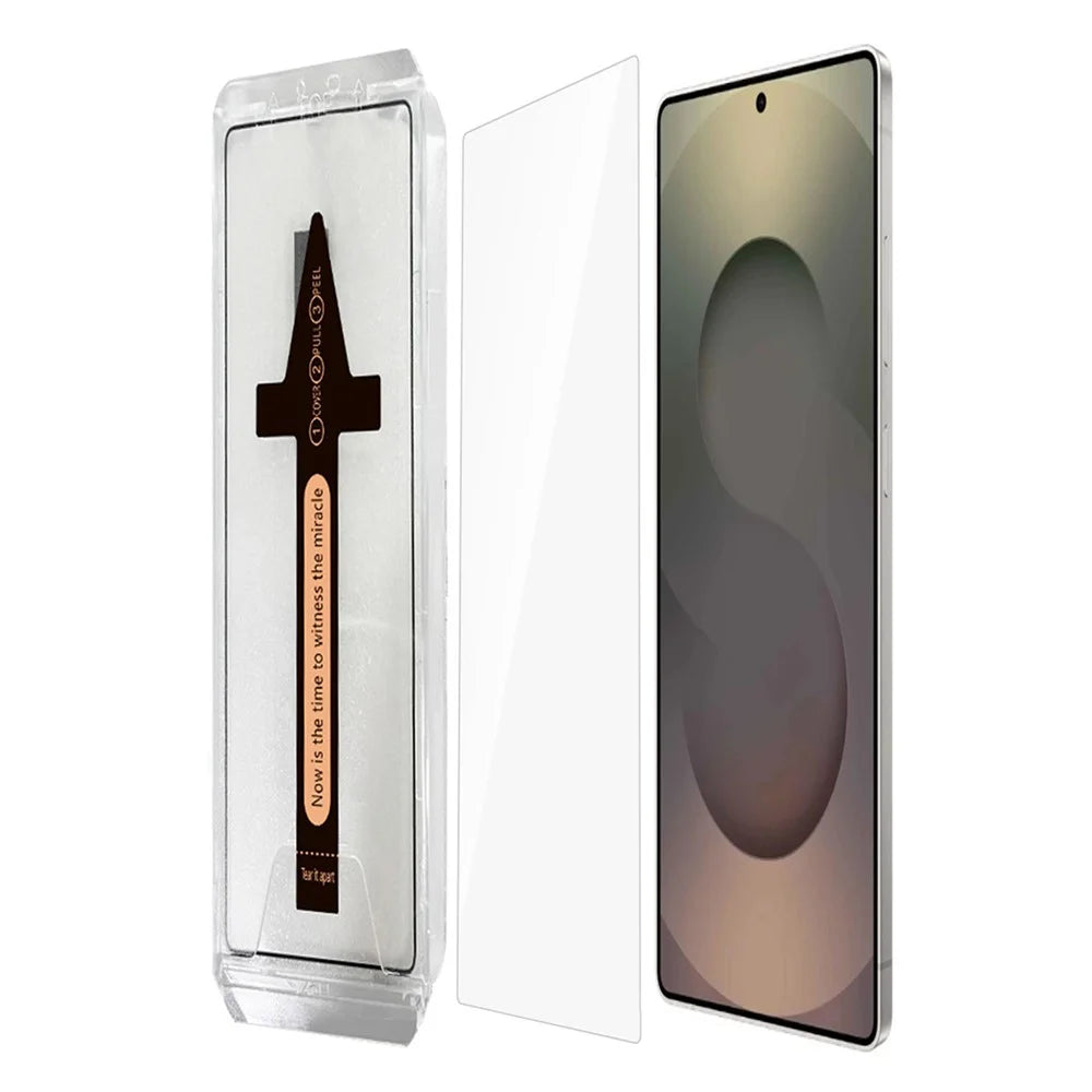 For Samsung Galaxy S25 Ultra Tempered Glass HD Clear Screen Protector with Automatic Dust Removal Tool - 1