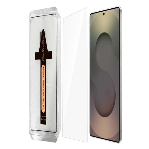 For Samsung Galaxy S25 Ultra Tempered Glass HD Clear Screen Protector with Automatic Dust Removal Tool - 1