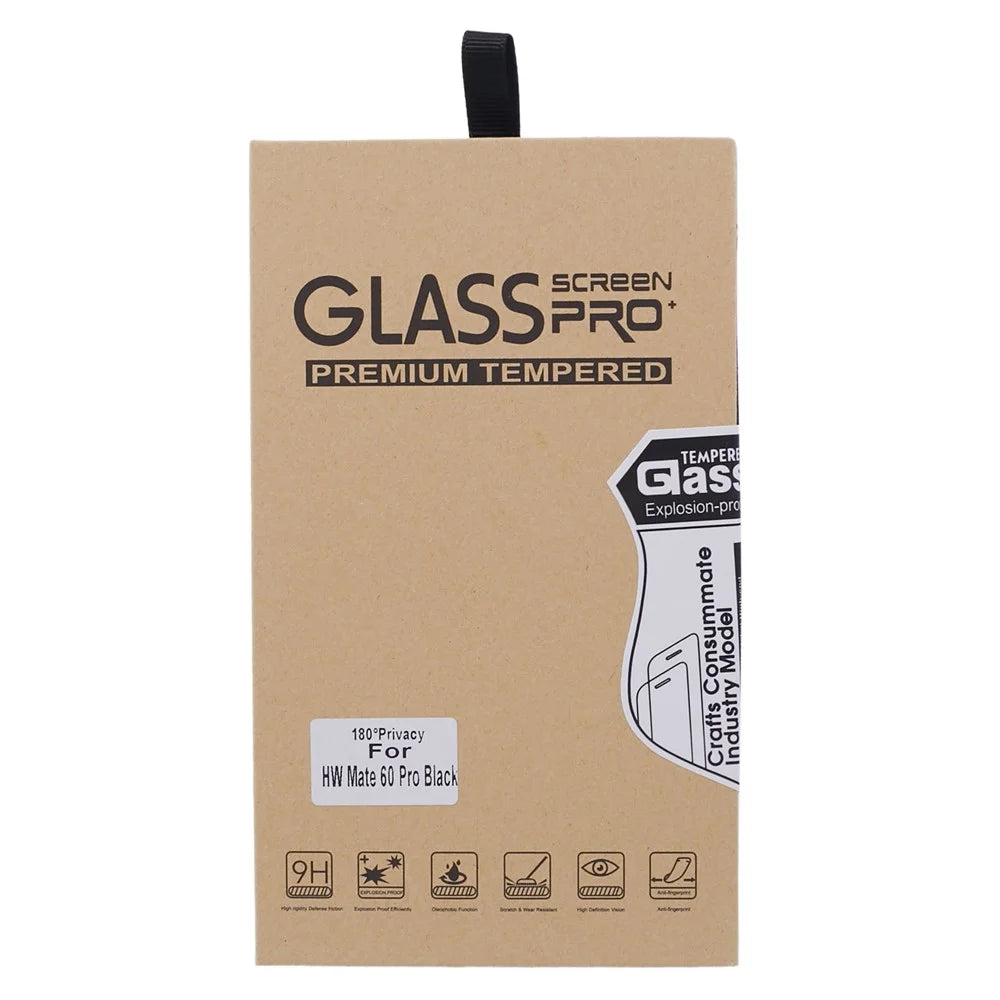 For Huawei Mate 70 Pro Screen Protector Anti-Spy Tempered Glass Film Side Glue Curved Edge - 7