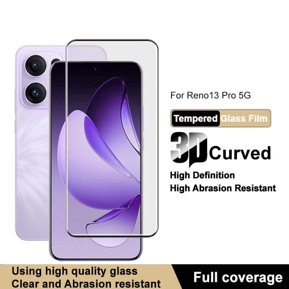 IMAK For Oppo Reno13 Pro 5G Tempered Glass Screen Protector 3D Curved Edge - 3