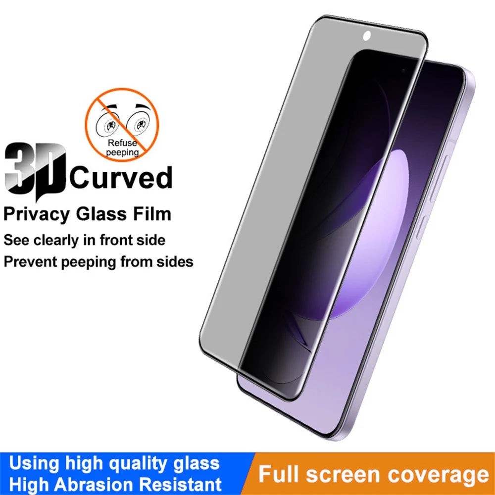 IMAK For Oppo Reno13 Pro 5G Anti Spy Full Cover Screen Protector Tempered Glass Film - 4
