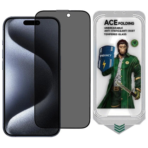 ESHMILY For iPhone 15 Pro Screen Protector 2.5D High Aluminium-Silicon Glass Anti Spy Film with Easy Installation Tool - 1