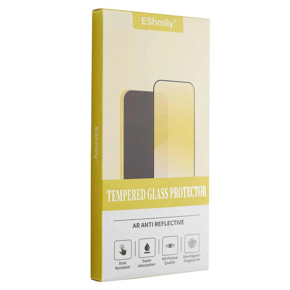 ESHMILY Screen Protector For iPhone 14  /  13 Pro  /  13 2.5D High Aluminium-Silicon Glass Anti Spy Film with Easy Installation Tool - 7