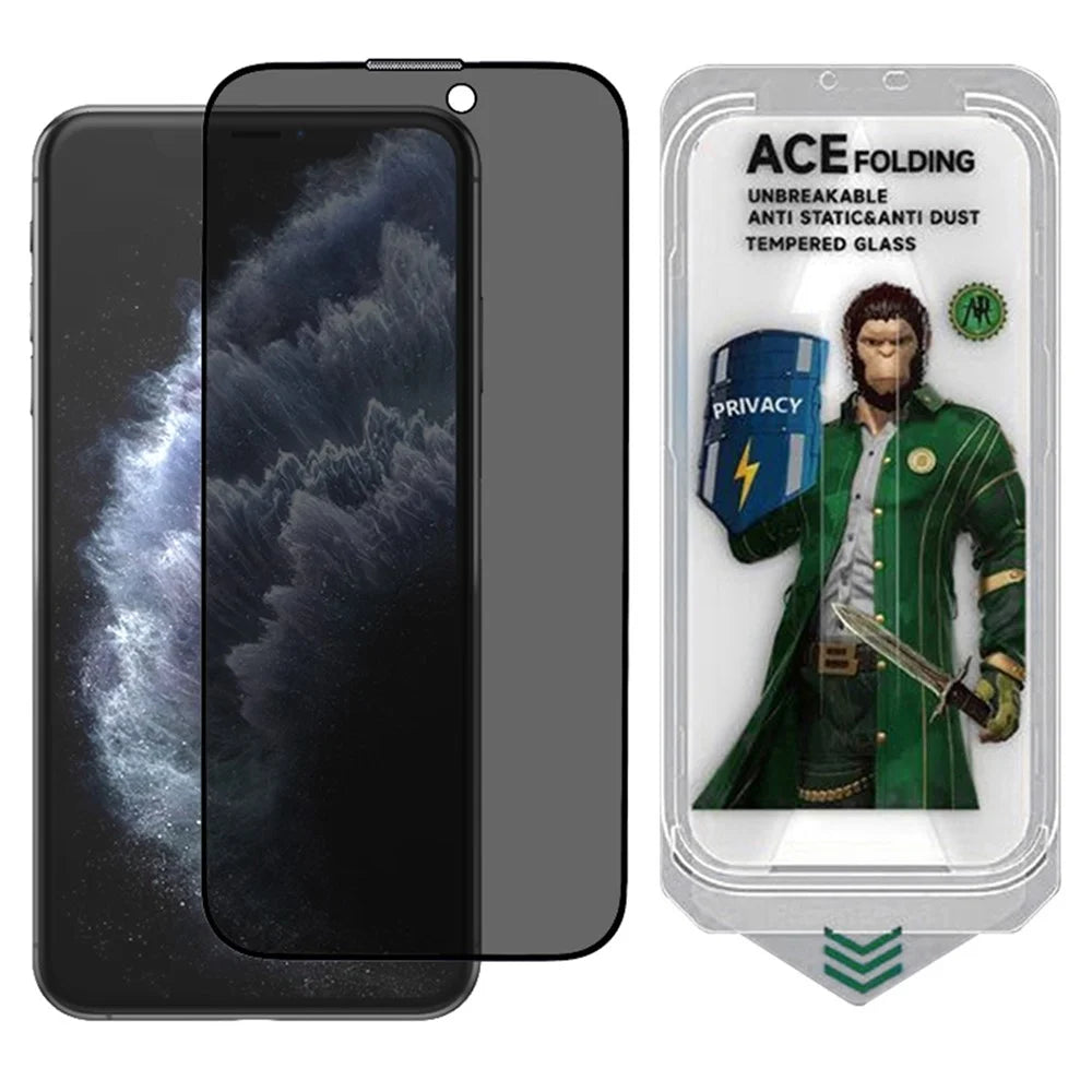 ESHMILY For iPhone 11 Pro Max  /  XS Max Screen Protector 2.5D High Aluminium-Silicon Glass Anti Spy Film with Easy Installation Tool - 1