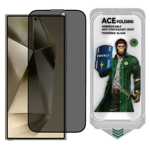 ESHMILY For Samsung Galaxy S24 Ultra Screen Protector 2.5D High Aluminium-Silicon Glass Anti Spy Film with Easy Installation Tool - 1