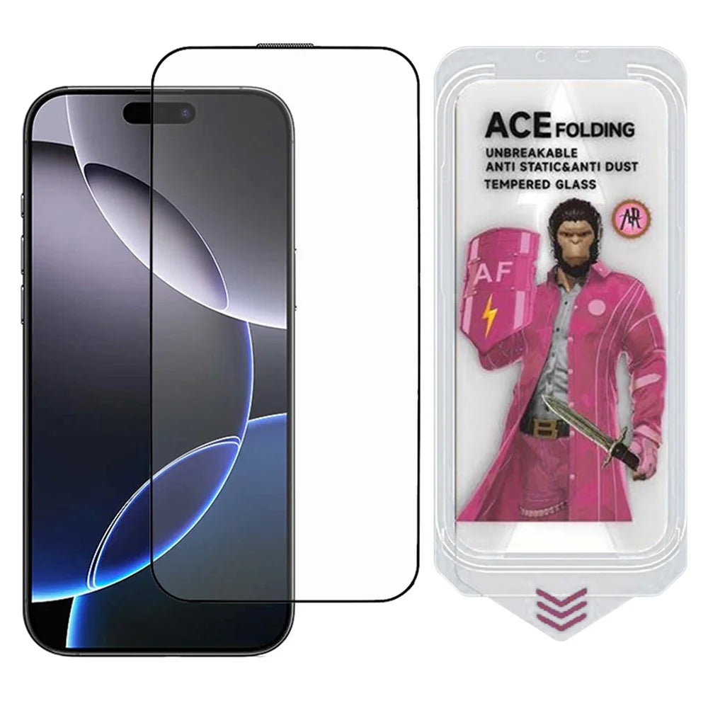 ESHMILY For iPhone 16 Pro Max Screen Protector 2.5D Matte High Aluminium-Silicon Glass Film with Easy Installation Tool - 1