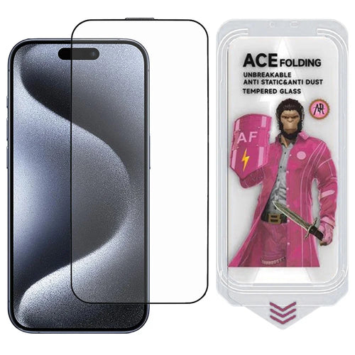 ESHMILY For iPhone 15 Pro Screen Protector 2.5D Matte High Aluminium-Silicon Glass Film with Easy Installation Tool - 1
