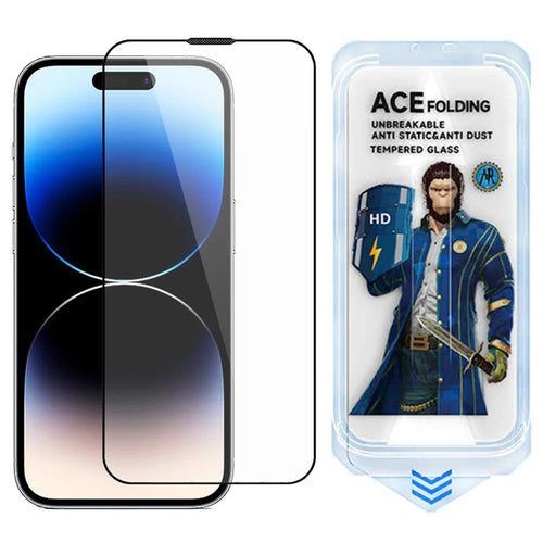 ESHMILY 2.5D Screen Protector for iPhone 16 / 15 / 14 Pro , High Aluminium-Silicon Glass Clear Film with Easy Installation Tool - 1