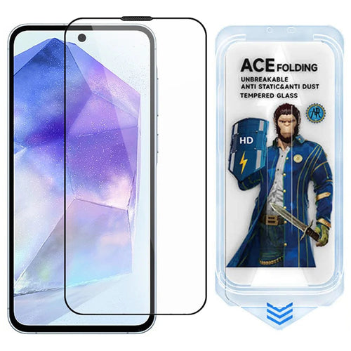 ESHMILY For Samsung Galaxy A35 5G / A55 5G Screen Protector 2.5D High Aluminium-Silicon Glass Clear Film with Easy Installation Tool - 1