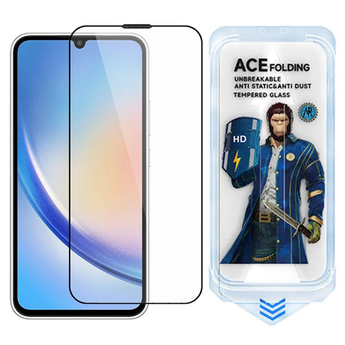 ESHMILY For Samsung Galaxy A34 5G / M34 5G Screen Protector 2.5D High Aluminium-Silicon Glass Clear Film with Easy Installation Tool - 1