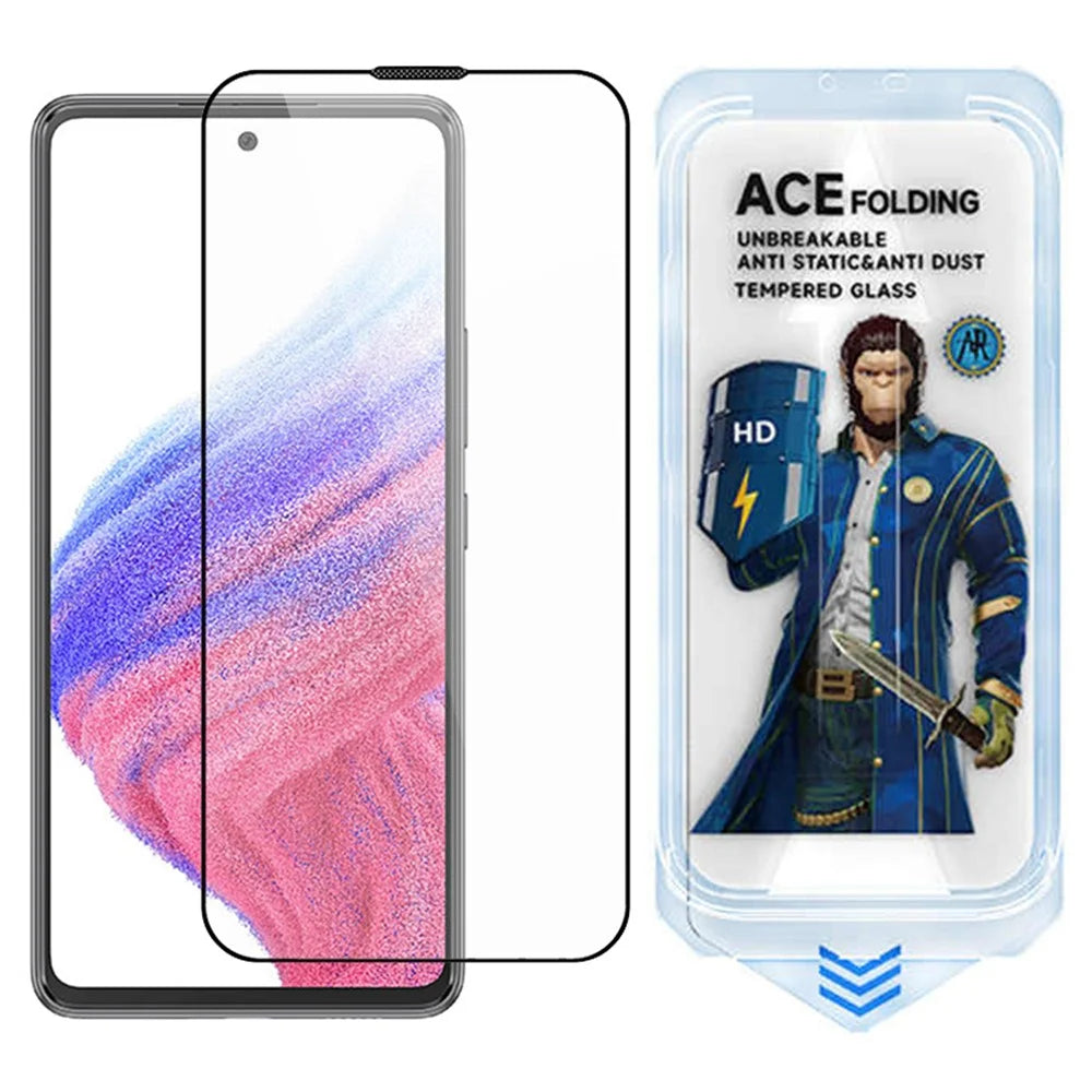 ESHMILY Screen Protector for Samsung Galaxy A53 5G / A52 4G / 5G / A52s 5G / Xiaomi Poco M5s 4G , Easy Installation High Aluminium-Silicon Glass Film - 1