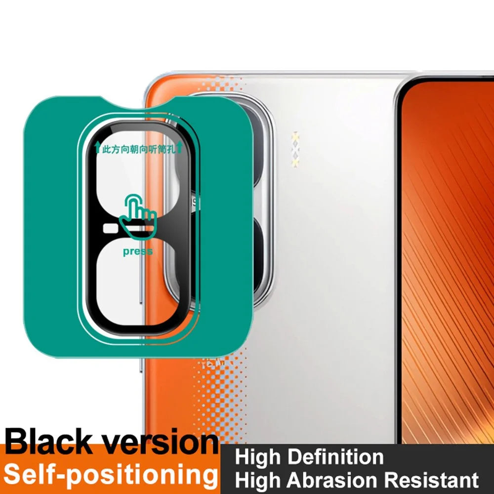 IMAK For vivo iQOO Neo10 Pro 5G  /  iQOO Neo10 5G (China) Tempered Glass Camera Lens Protector with Self Positioning Frame (Black Version) - 3