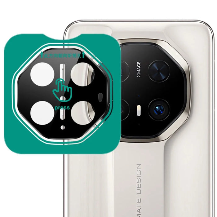 IMAK For Huawei Mate 70 RS Ultimate Tempered Glass Camera Lens Protector with Self Positioning Frame (Black Version) - 1