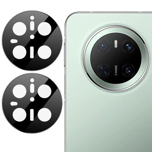 2Pcs For Huawei Mate 70 Camera Lens Protector Silk Printing Tempered Glass Rear Lens Film - 1