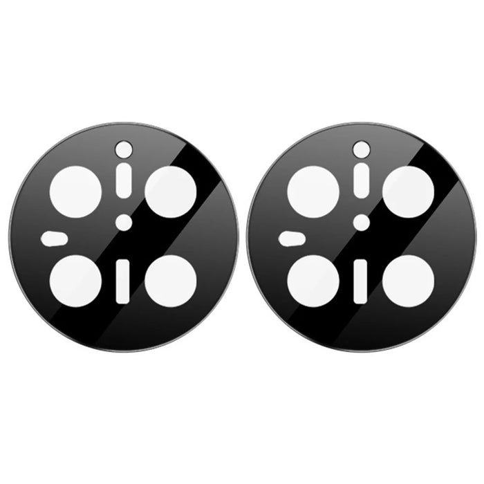 2Pcs For Huawei Mate 70 Camera Lens Protector Silk Printing Tempered Glass Rear Lens Film - 2