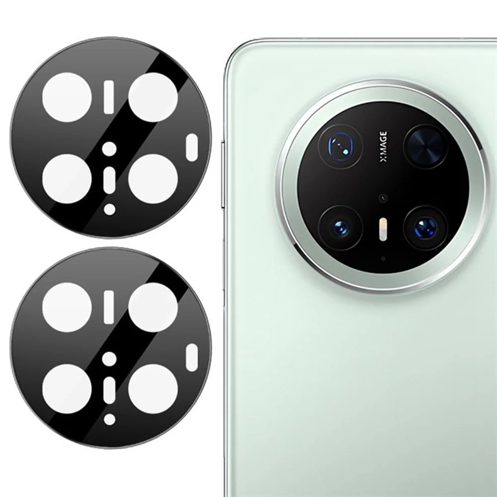 2Pcs For Huawei Mate 70 Pro / Mate 70 Pro+ Camera Lens Protector Silk Printing Tempered Glass Rear Lens Film - 1