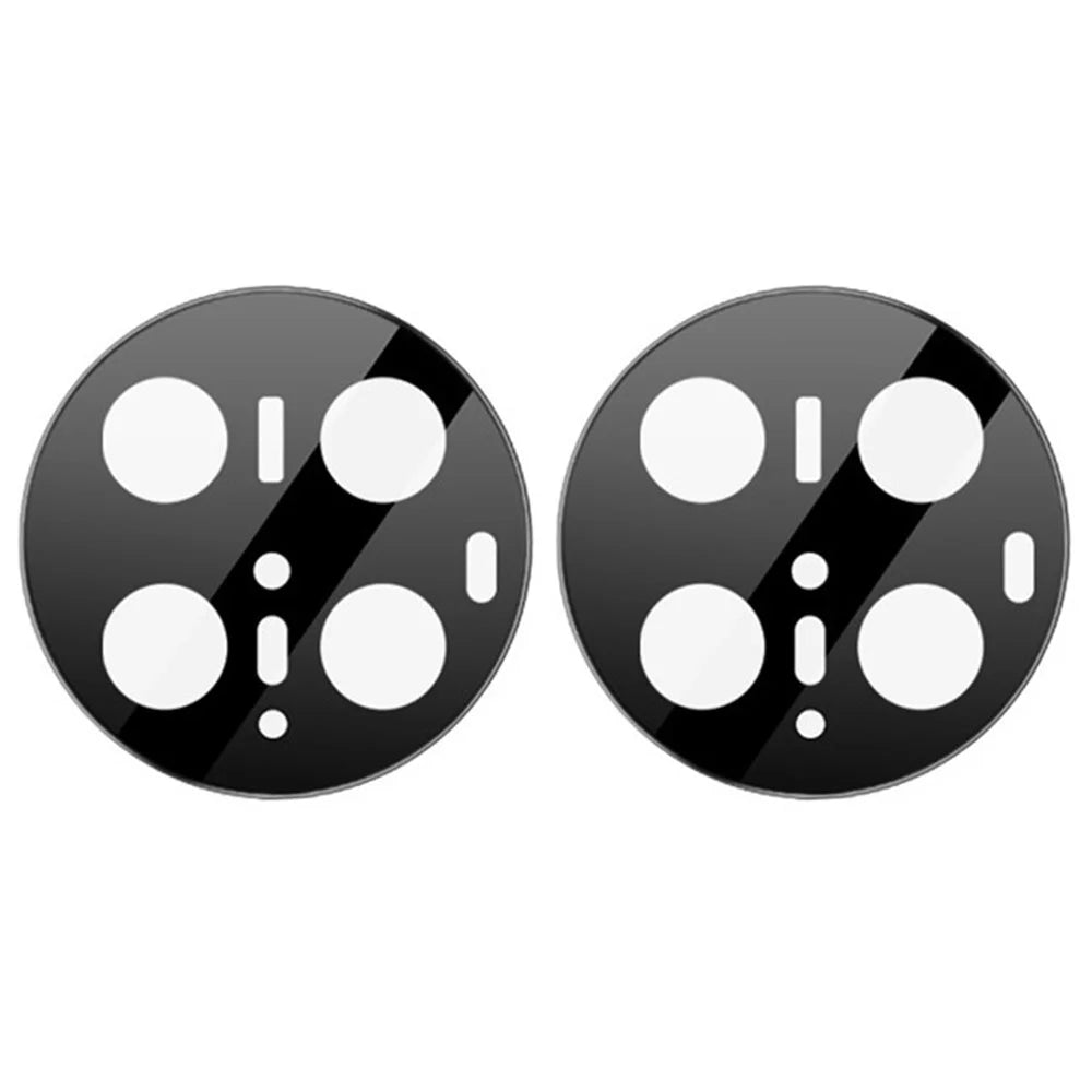 2Pcs For Huawei Mate 70 Pro / Mate 70 Pro+ Camera Lens Protector Silk Printing Tempered Glass Rear Lens Film - 2