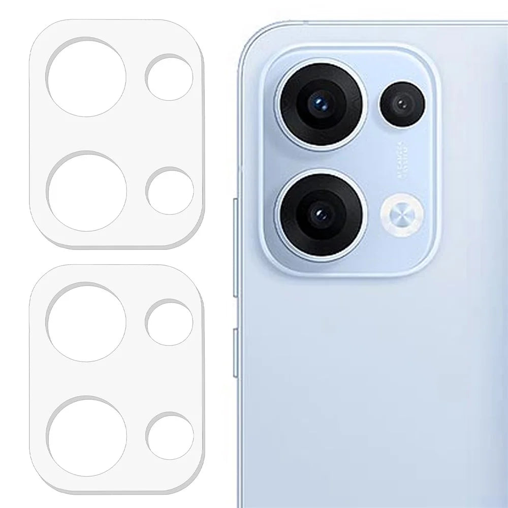 2Pcs For Oppo Reno13 5G (Global) Camera Lens Protector 3D Arc Edge Anti-Scratch Tempered Glass Lens Film - 1