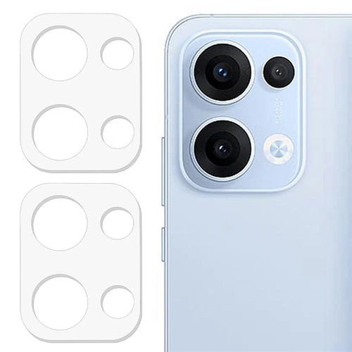 2Pcs For Oppo Reno13 5G (Global) Camera Lens Protector 3D Arc Edge Anti-Scratch Tempered Glass Lens Film - 1