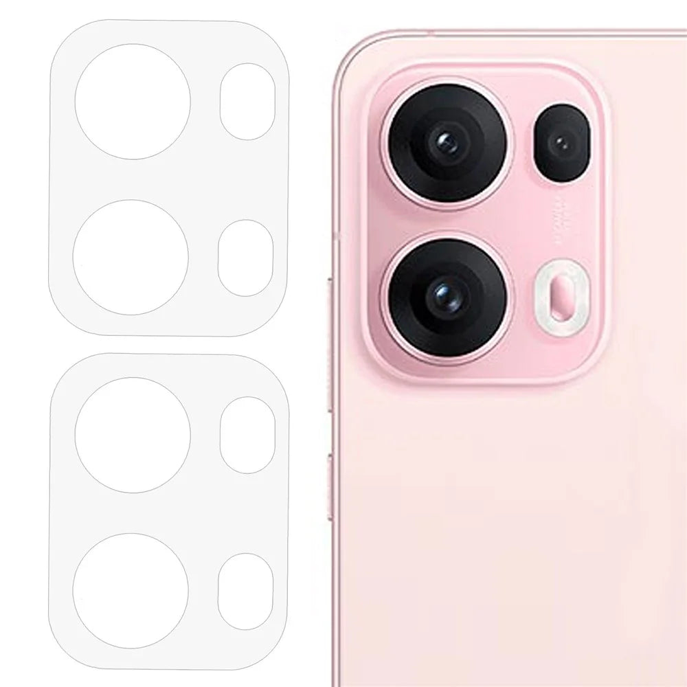 2Pcs For Oppo Reno13 Pro 5G Camera Lens Protector 3D Arc Edge Anti-Scratch Tempered Glass Lens Film - 1