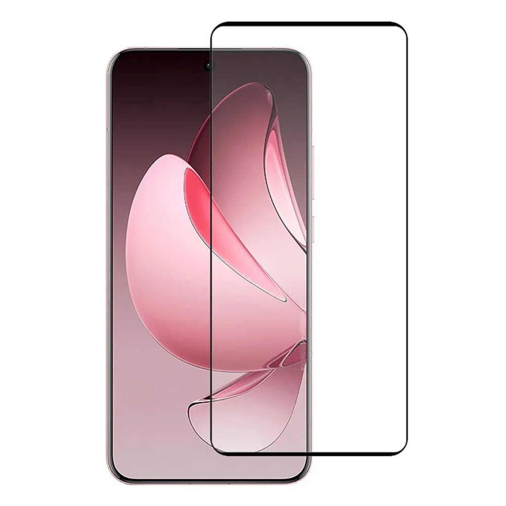 For Oppo Reno13 Pro 5G Silk Printing Screen Protector 3D High Aluminum-Silicon Glass Film - 1