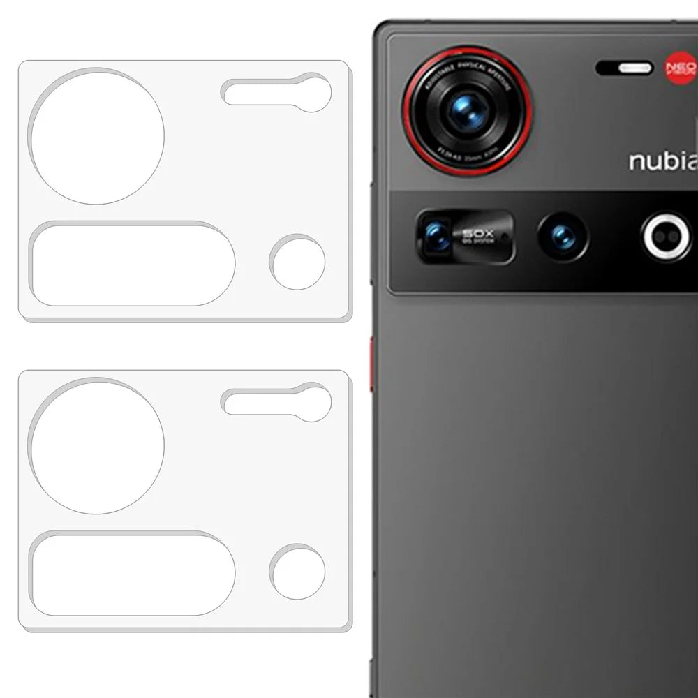 2Pcs For ZTE nubia Z70 Ultra 5G / nubia Z70S Ultra 5G Camera Lens Protector 3D Arc Edge Anti-Scratch Tempered Glass Lens Film - 1