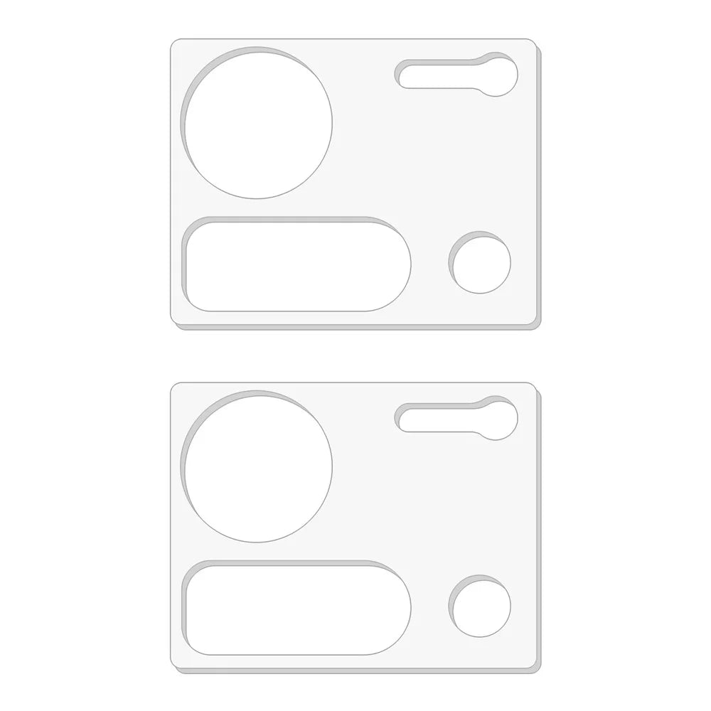 2Pcs For ZTE nubia Z70 Ultra 5G / nubia Z70S Ultra 5G Camera Lens Protector 3D Arc Edge Anti-Scratch Tempered Glass Lens Film - 2