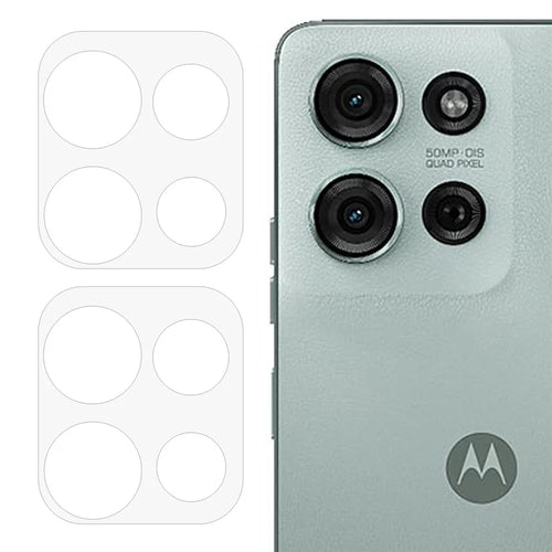2Pcs For Motorola Moto G75 5G Camera Lens Protector 3D Arc Edge Anti-Scratch Tempered Glass Lens Film - 1