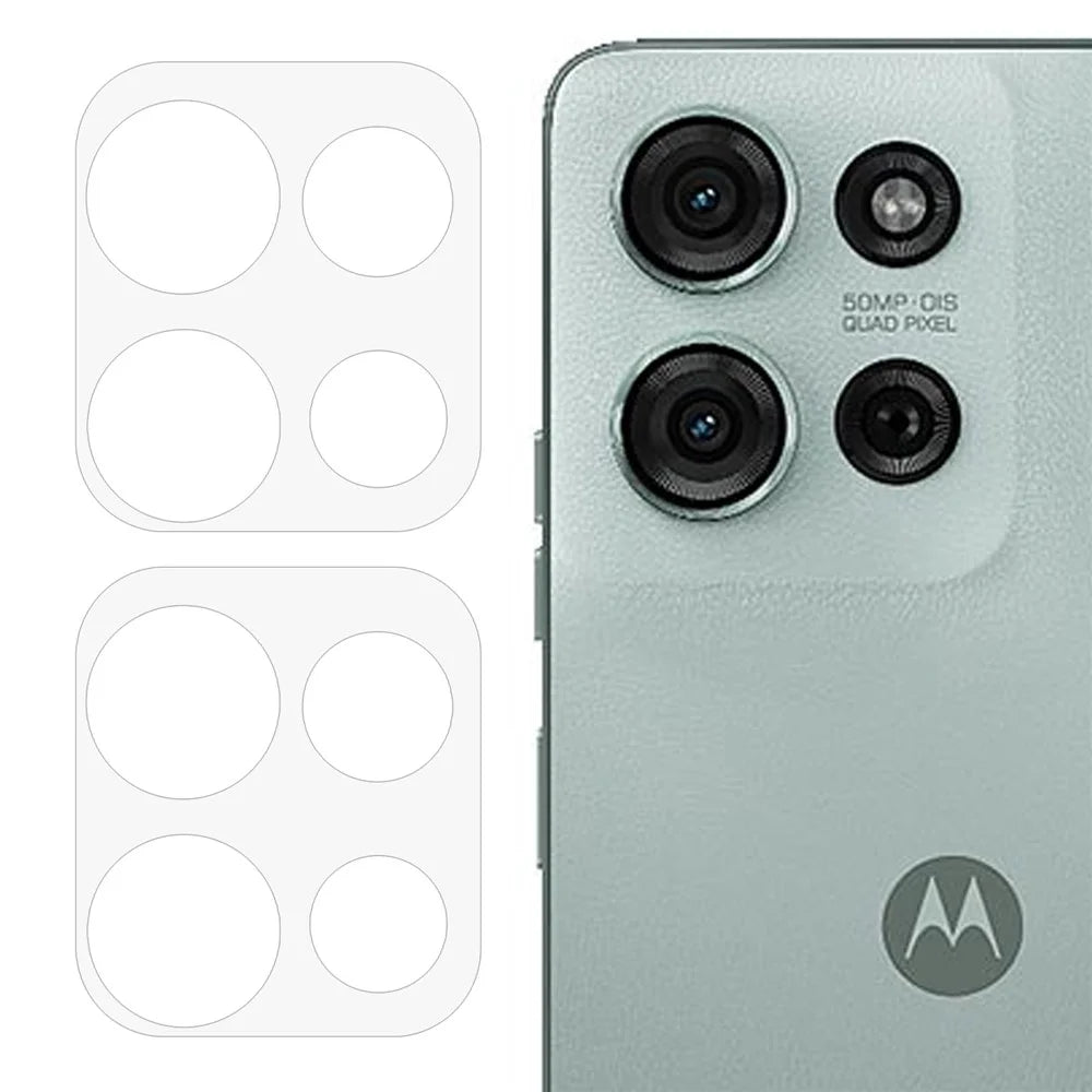 2Pcs For Motorola Moto G75 5G Camera Lens Protector 3D Arc Edge Anti-Scratch Tempered Glass Lens Film - 1