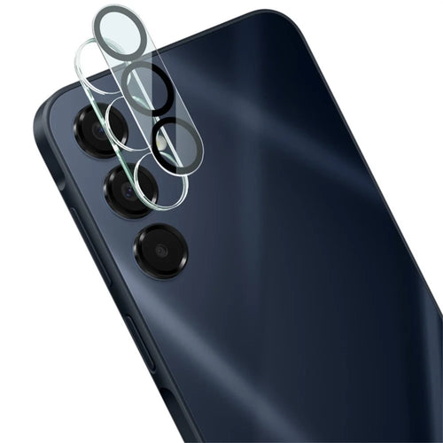 IMAK For Samsung Galaxy A16 4G / 5G Tempered Glass Camera Lens Protector + Acrylic Lens Cap (Black Circle Design) - 1