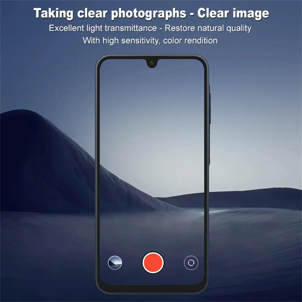 IMAK For Samsung Galaxy A16 4G / 5G Tempered Glass Camera Lens Protector + Acrylic Lens Cap (Black Circle Design) - 3