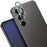 IMAK For Samsung Galaxy S24 FE Tempered Glass Camera Lens Protector + Acrylic Lens Cap (Black Circle Design) - 5