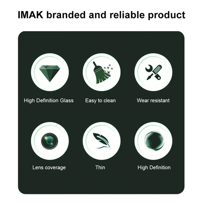 IMAK For Huawei Mate 70 / Mate 70 Pro+ Camera Lens Protector Tempered Glass Lens Film (Black Version) - 5