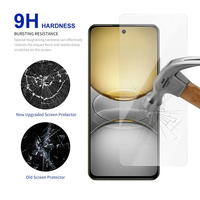RURIHAI 10Pcs For Realme C75 4G Screen Protector 0.26mm 2.5D High Aluminium Silicon Glass Film - 4