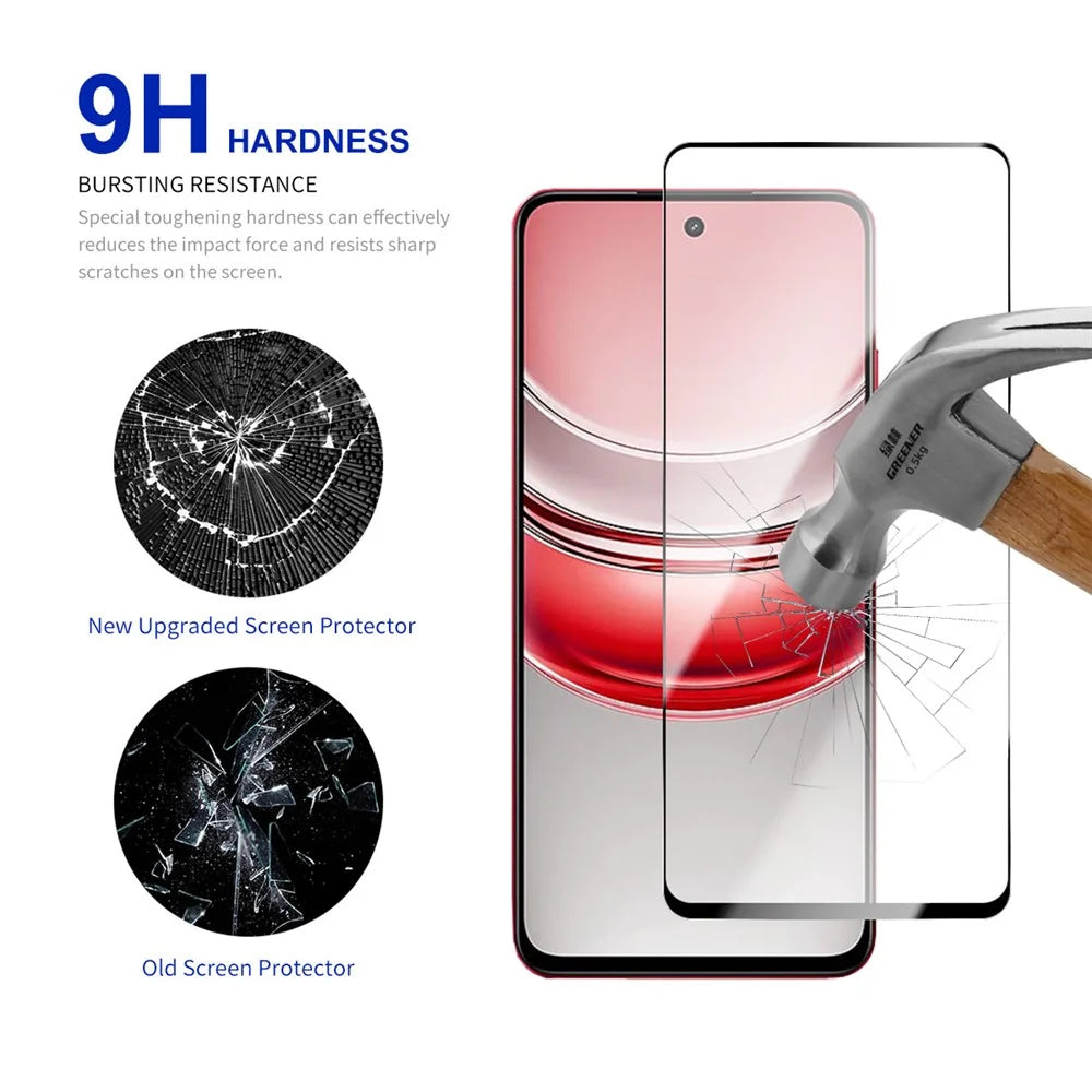 RURIHAI 10Pcs For Realme 14x 5G High Aluminium-Silicon Glass Film 0.26mm 2.5D Screen Protector - 4