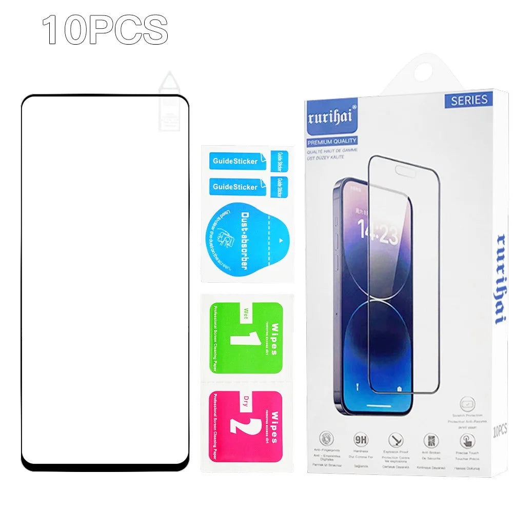 RURIHAI 10Pcs For Realme 14x 5G High Aluminium-Silicon Glass Film 0.26mm 2.5D Screen Protector - 7