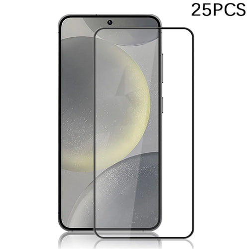 MOCOLO 25Pcs For Samsung Galaxy S25+ Full Screen Protector Tempered Glass Silk Printing Edge - Black - 1