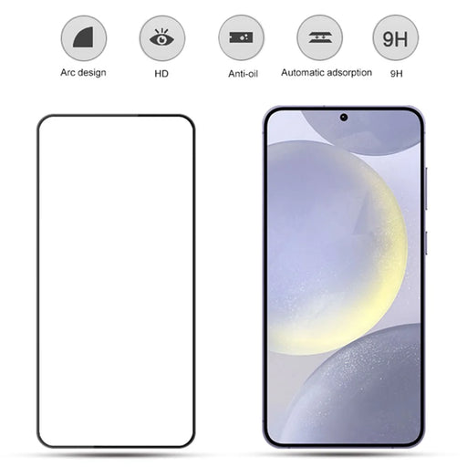 MOCOLO 25Pcs For Samsung Galaxy S25 Full Screen Protector Tempered Glass Silk Printing Edge - Black - 2